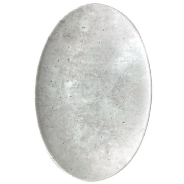 Concrete Oval Platter 12.9" x 8.9" Concrete by Bauscher